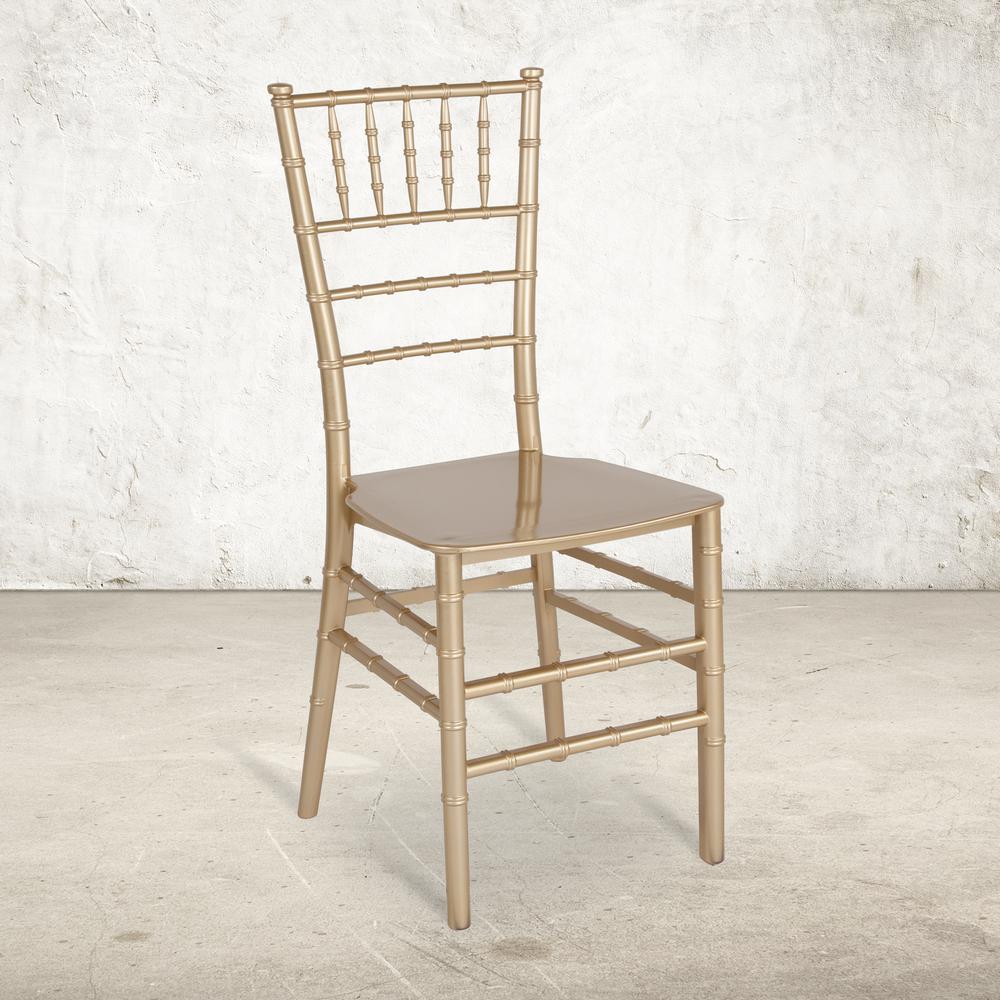 Gold Stackable Resin Chiavari Chair. Picture 9