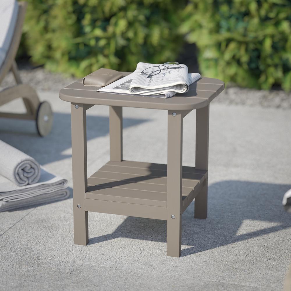 Contemporary 2 Tier Adirondack Side Table. Picture 9