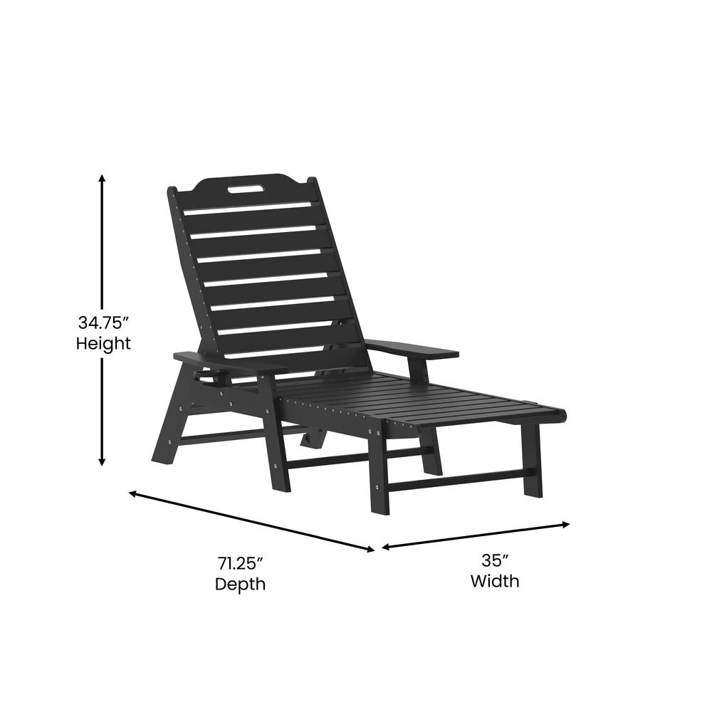 Commercial Adjustable Adirondack Lounger with Cupholder. Picture 8