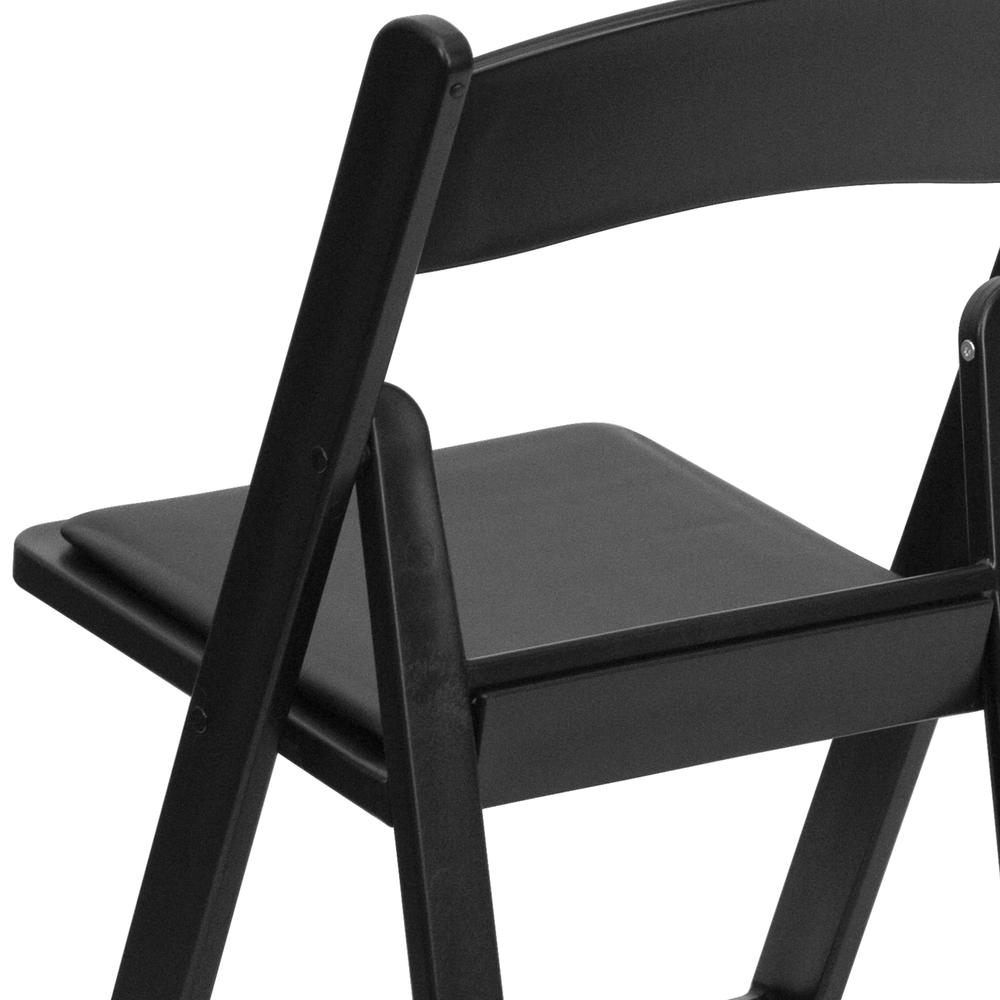 Folding Chair - Black Resin – 1000LB Weight Capacity - Event Chair. Picture 18