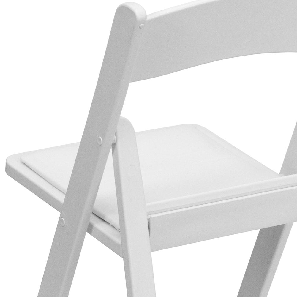 Folding Chair - White Resin – 1000LB Weight Capacity - Event Chair. Picture 18
