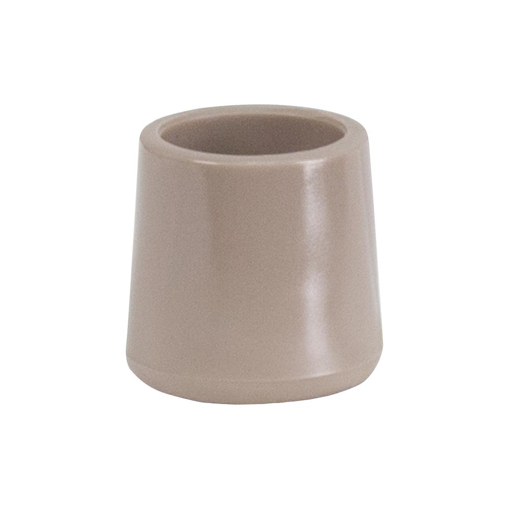 Beige Replacement Foot Cap for Beige and Brown Plastic Folding Chairs. Picture 1