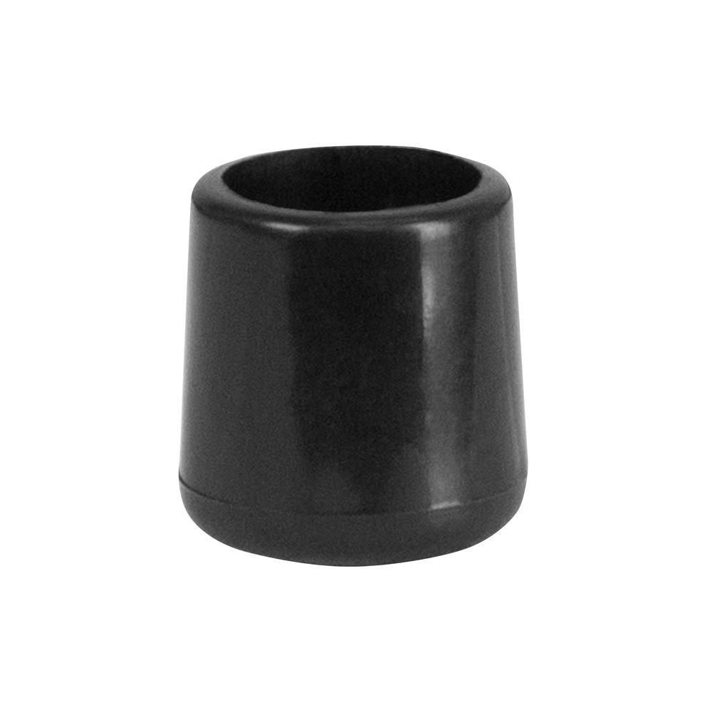 Black Replacement Foot Cap for Plastic Folding Chairs. Picture 1