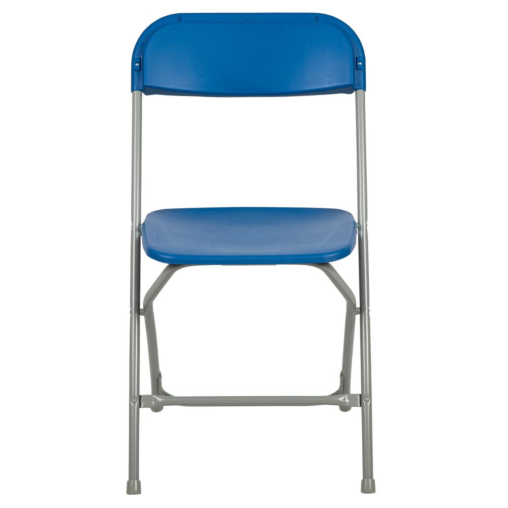 Folding Chair -  - Blue Plastic - 650LB Weight Capacity. Picture 20