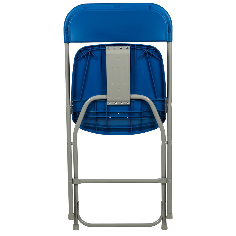 Folding Chair -  - Blue Plastic - 650LB Weight Capacity. Picture 25