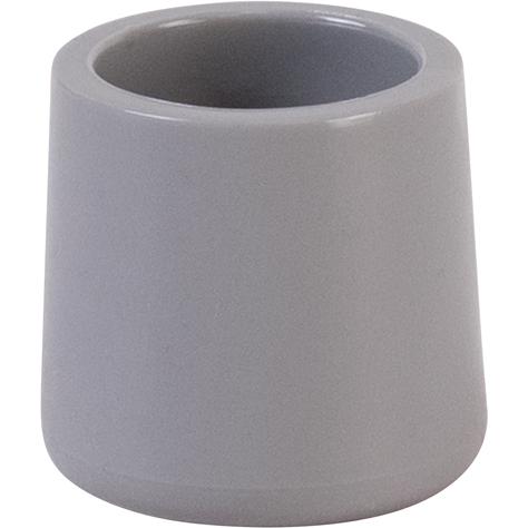 Grey Replacement Foot Cap for Plastic Folding Chairs. Picture 1