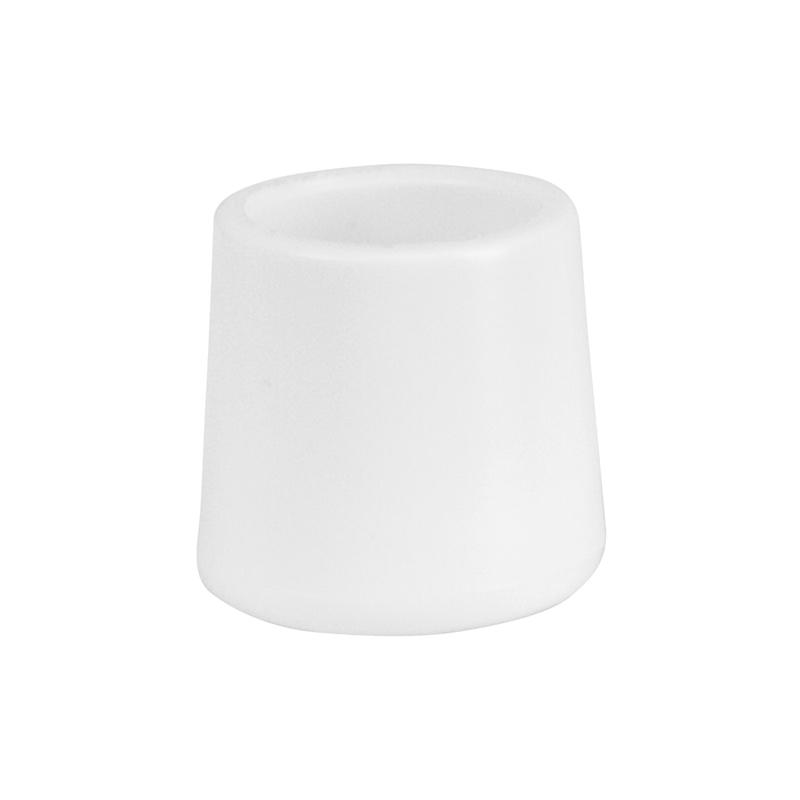 White Replacement Foot Cap for Plastic Folding Chairs. Picture 1