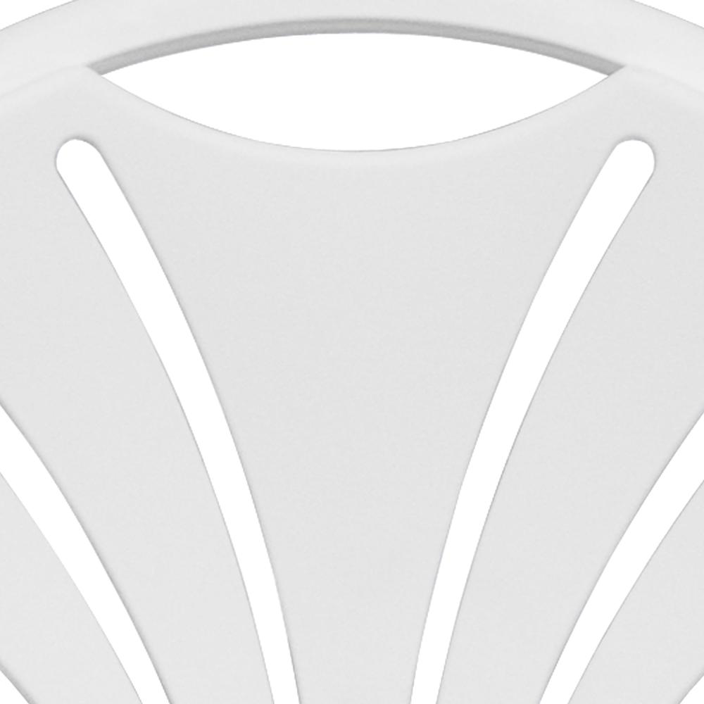 650 lb. Capacity White Plastic Fan Back Folding Chair. Picture 21