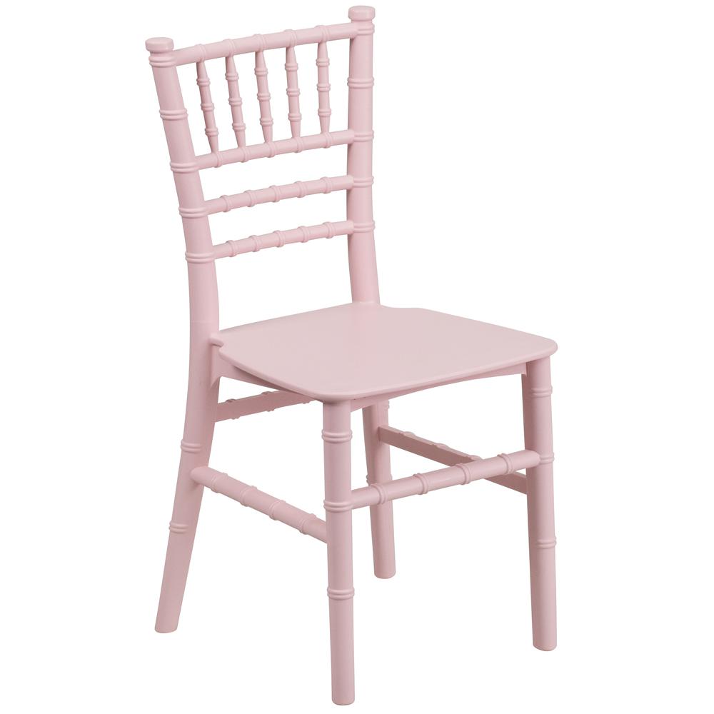 Child’s Pink Resin Party and Event Chiavari Chair for Commercial & Residential Use. Picture 1