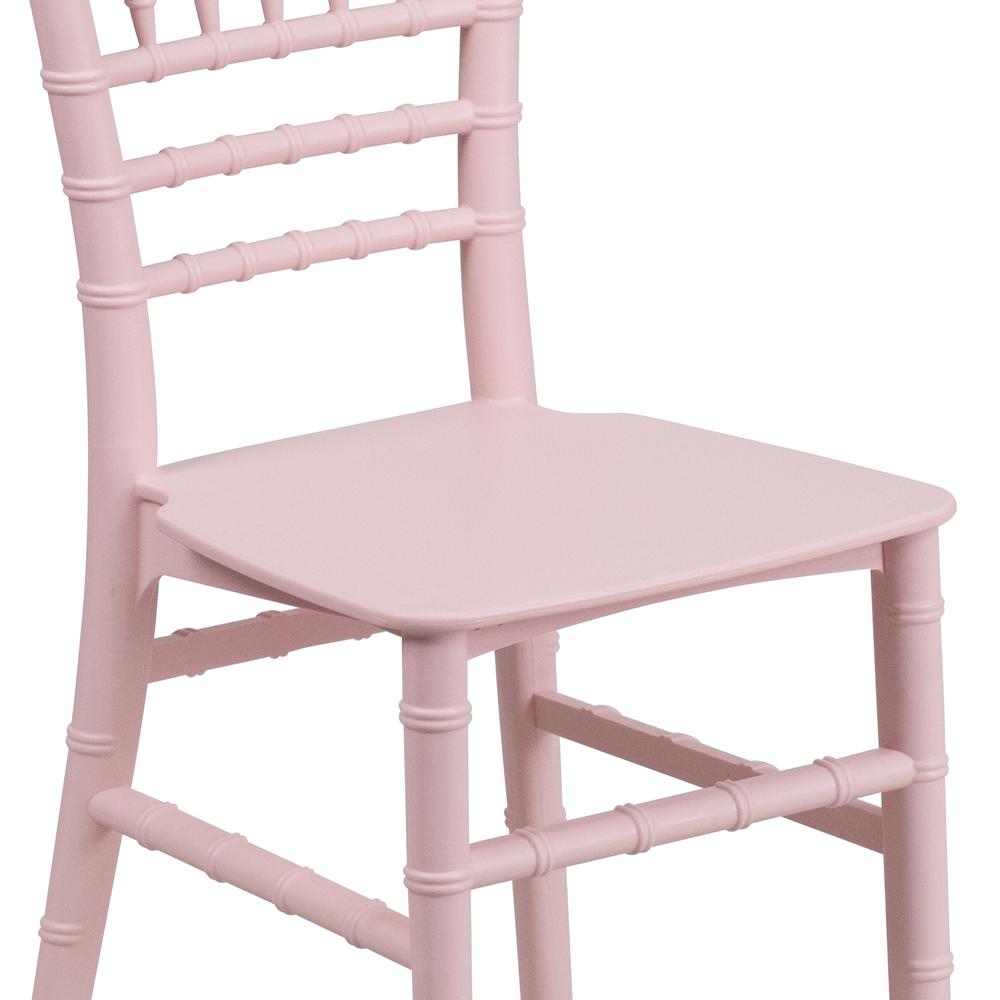 Child’s Pink Resin Party and Event Chiavari Chair for Commercial & Residential Use. Picture 7