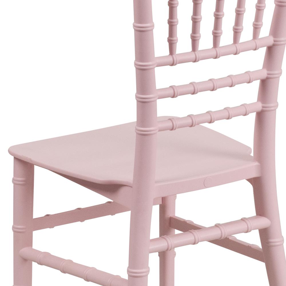 Child’s Pink Resin Party and Event Chiavari Chair for Commercial & Residential Use. Picture 8