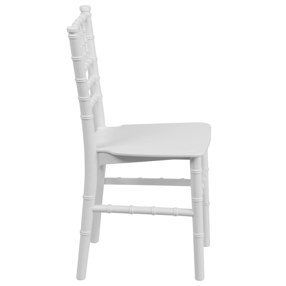 Child’s White Resin Party and Event Chiavari Chair for Commercial & Residential Use. Picture 3