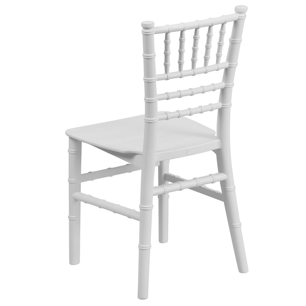 Child’s White Resin Party and Event Chiavari Chair for Commercial & Residential Use. Picture 4