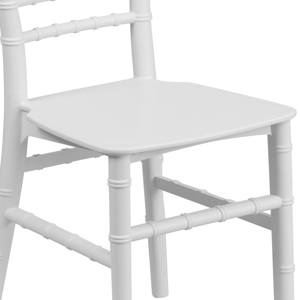 Child’s White Resin Party and Event Chiavari Chair for Commercial & Residential Use. Picture 7