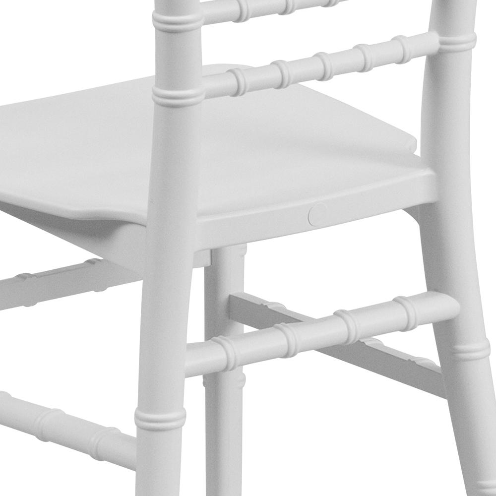 Child’s White Resin Party and Event Chiavari Chair for Commercial & Residential Use. Picture 8