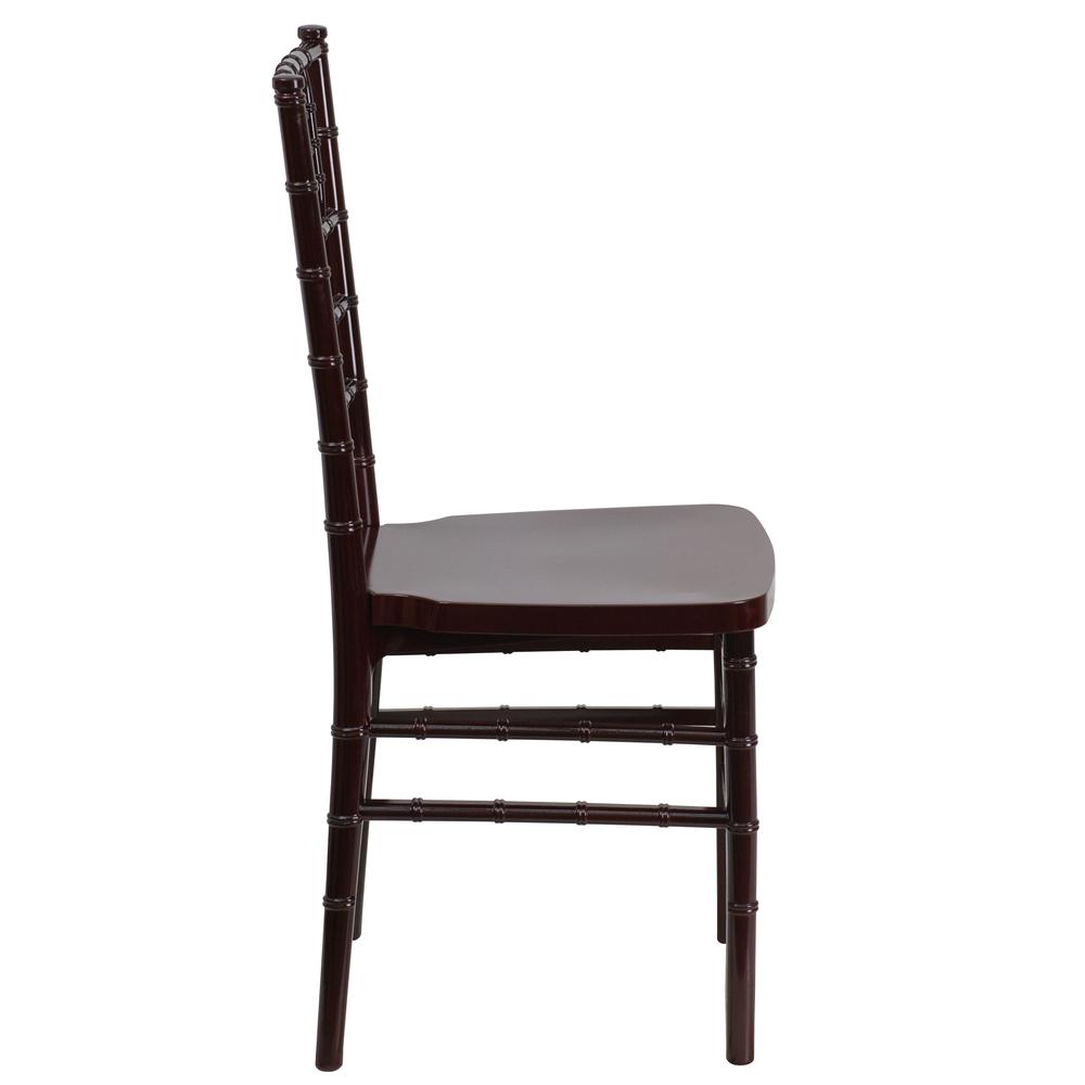 Mahogany Resin Stacking Chiavari Chair. Picture 3