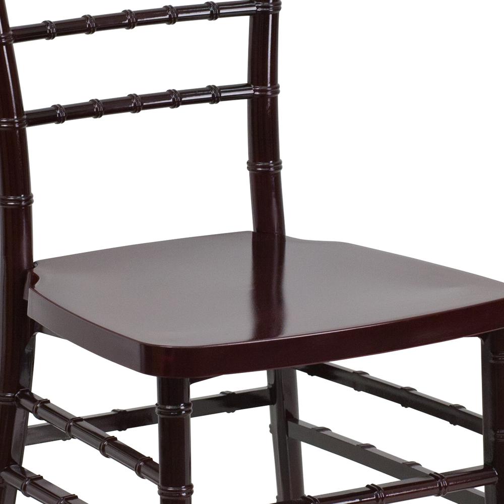Mahogany Resin Stacking Chiavari Chair. Picture 7