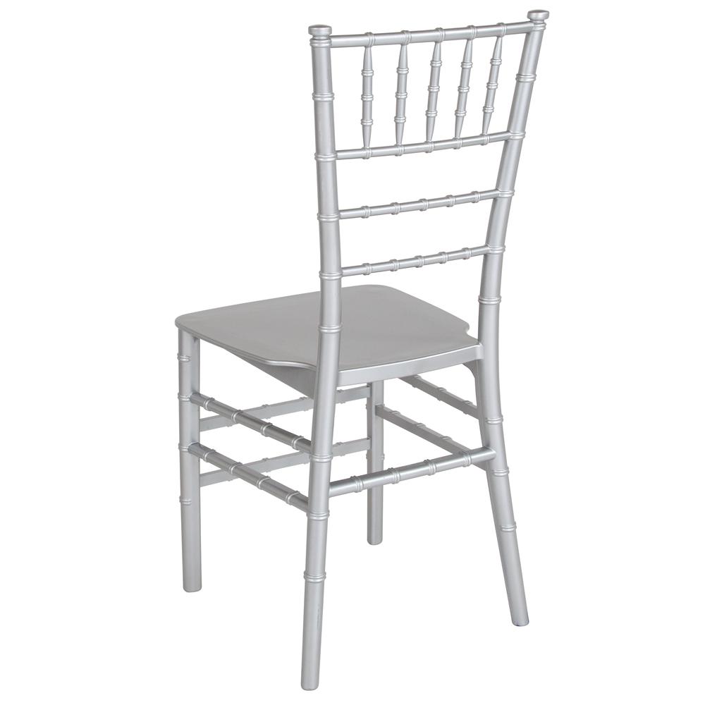 Silver Stackable Resin Chiavari Chair. Picture 4