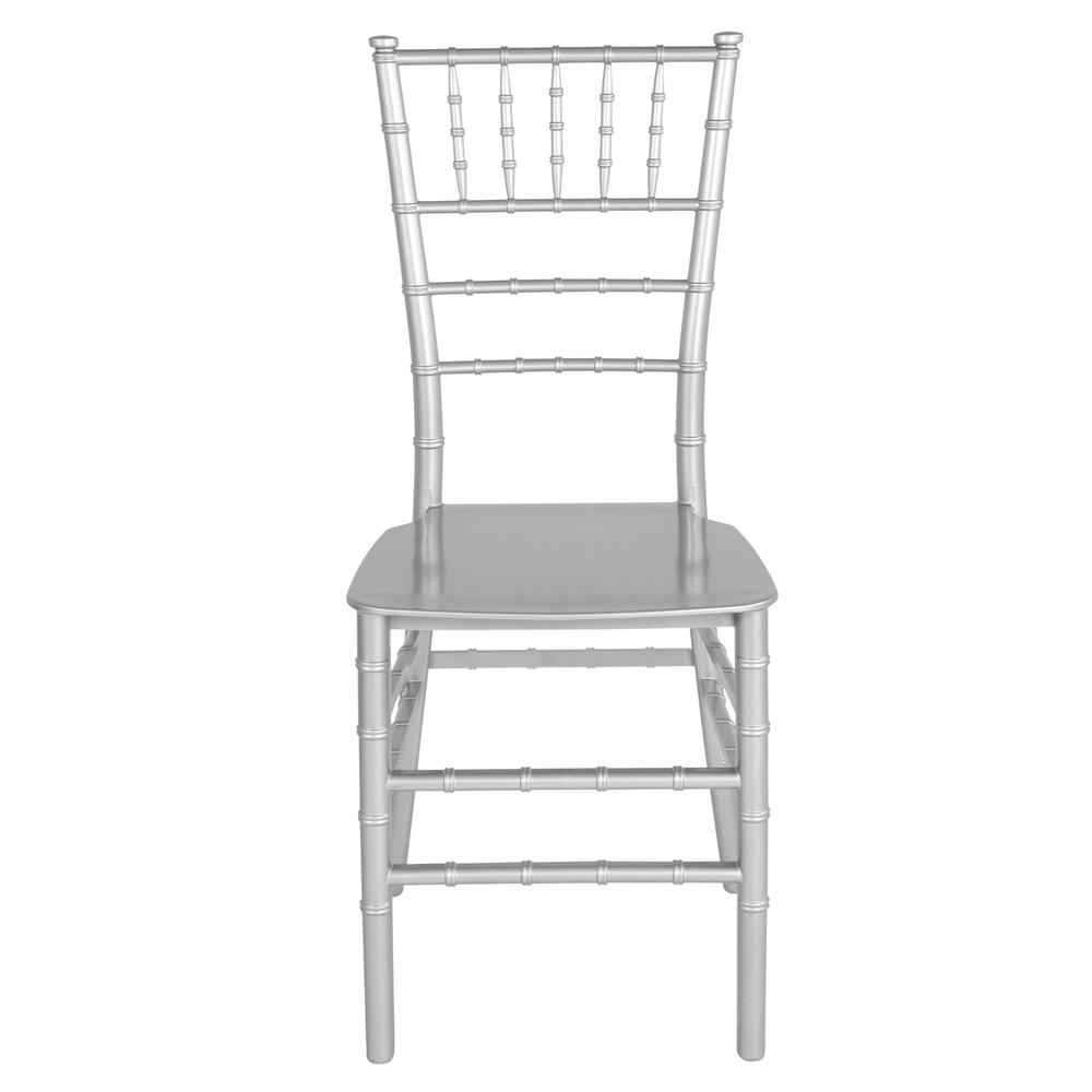Silver Stackable Resin Chiavari Chair. Picture 5