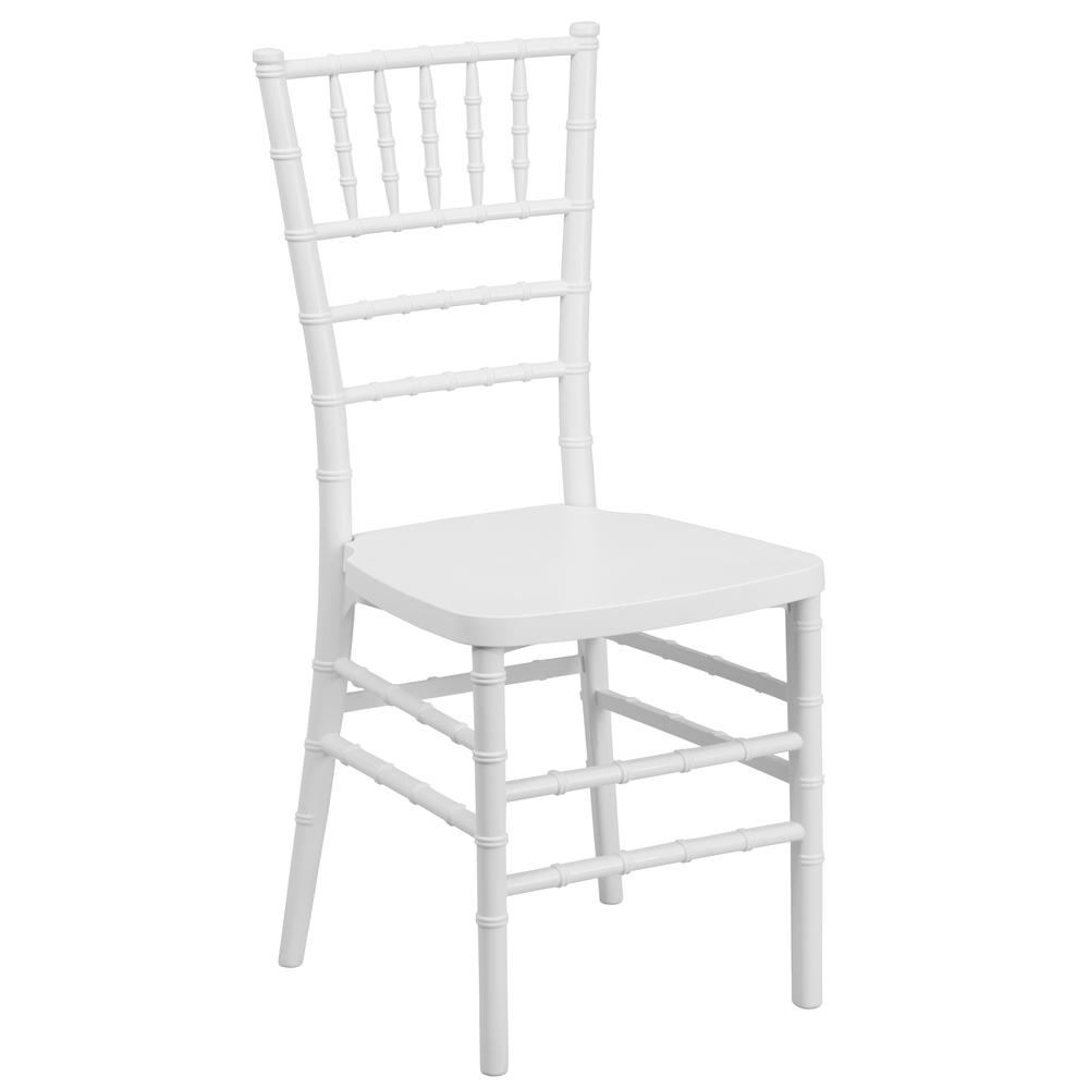 HERCULES PREMIUM Series White Resin Stacking Chiavari Chair. The main picture.