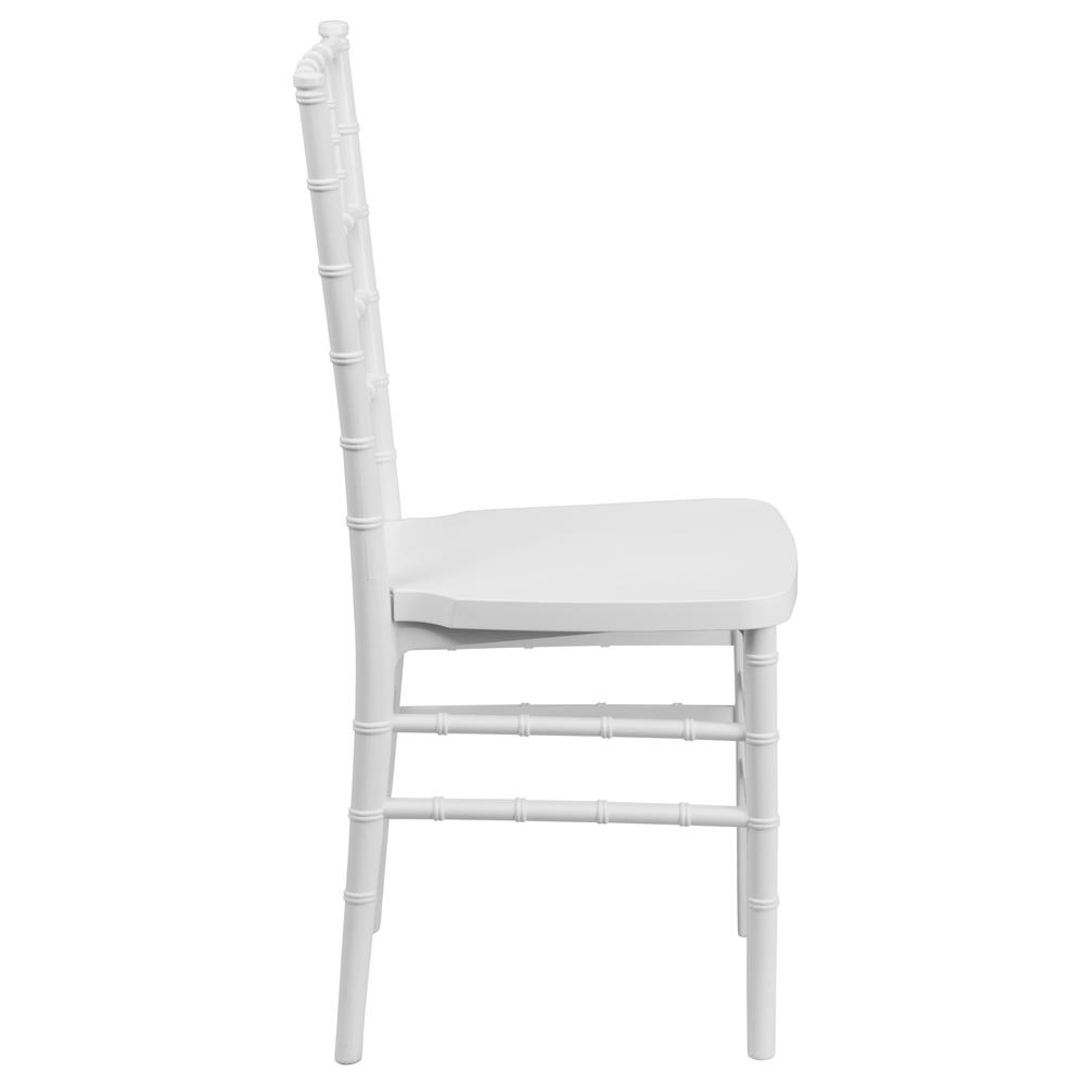 HERCULES PREMIUM Series White Resin Stacking Chiavari Chair. Picture 2