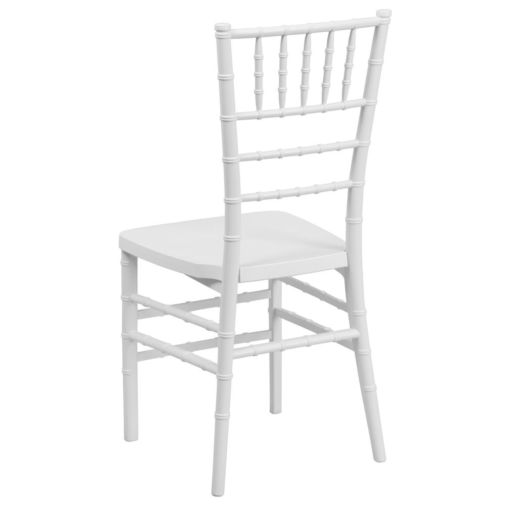 HERCULES PREMIUM Series White Resin Stacking Chiavari Chair. Picture 3