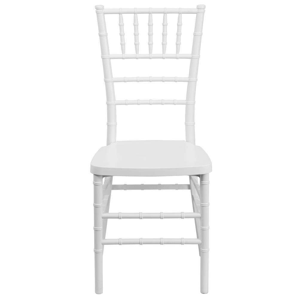 HERCULES PREMIUM Series White Resin Stacking Chiavari Chair. Picture 4
