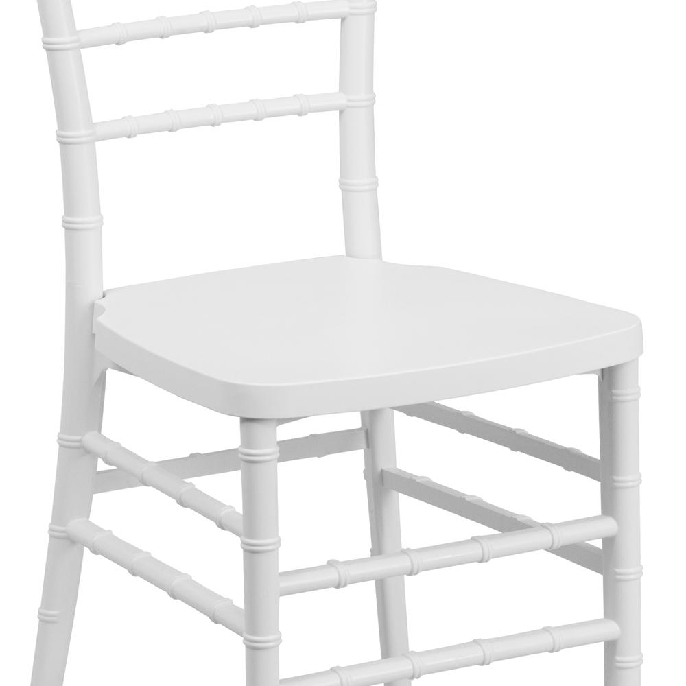 White Resin Stacking Chiavari Chair. Picture 7