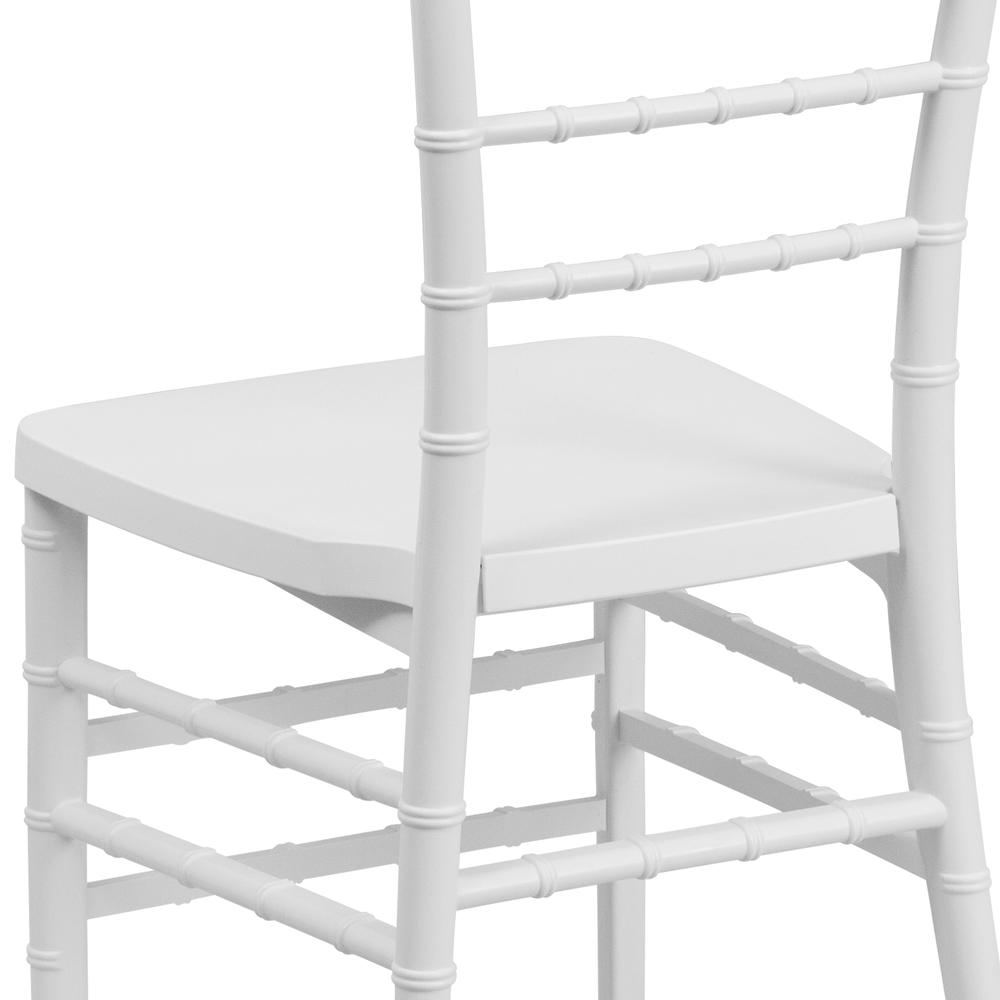 White Resin Stacking Chiavari Chair. Picture 8