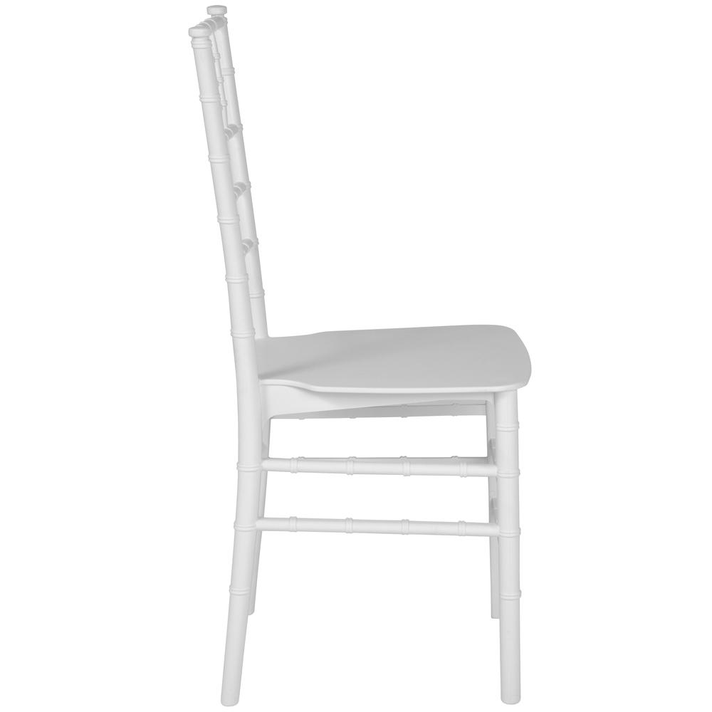 White  Stackable Resin Chiavari Chair. Picture 3
