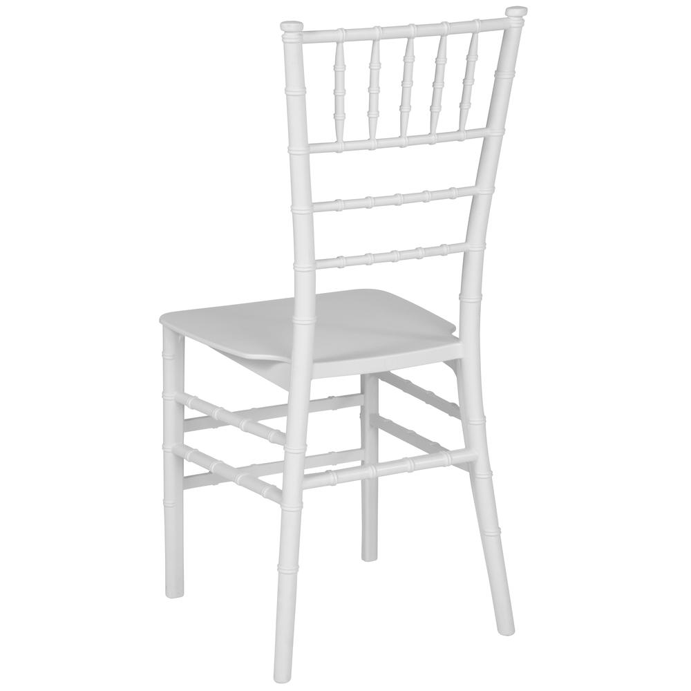 White  Stackable Resin Chiavari Chair. Picture 4