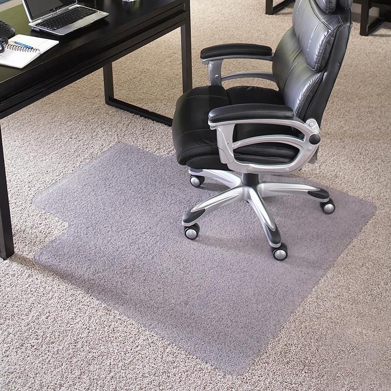 36'' x 48'' Big & Tall 400 lb. Capacity Carpet Chair Mat with Lip. Picture 1