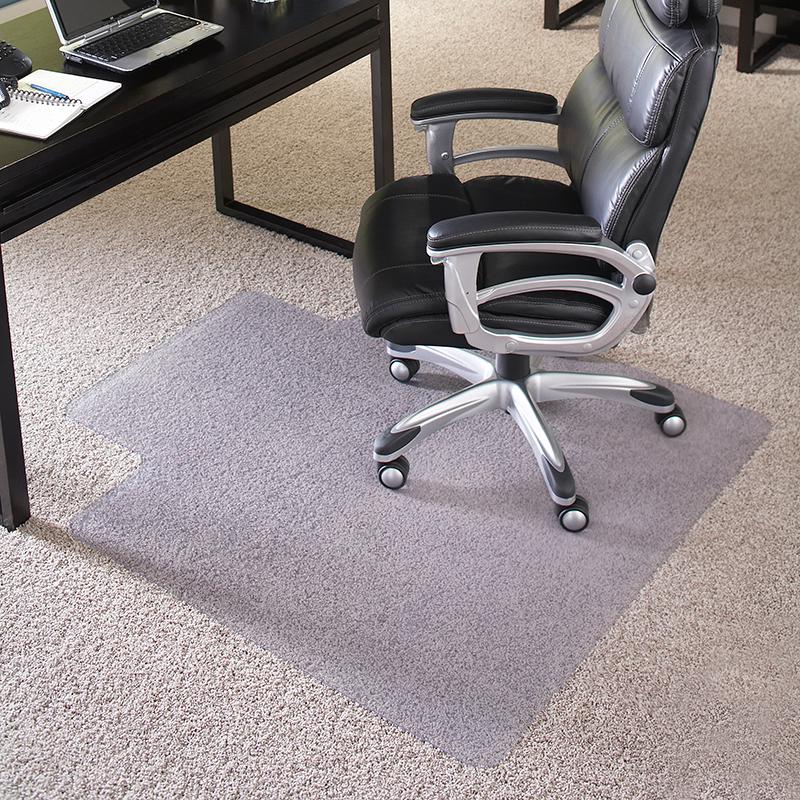 45'' x 53'' Big & Tall 400 lb. Capacity Carpet Chair Mat with Lip. Picture 2