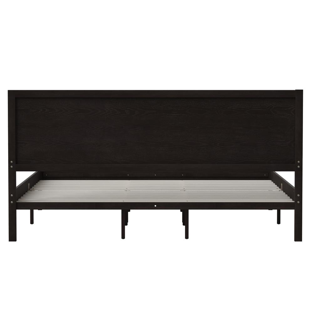 Modern King Size Wooden Platform Bed with Headboard. Picture 2
