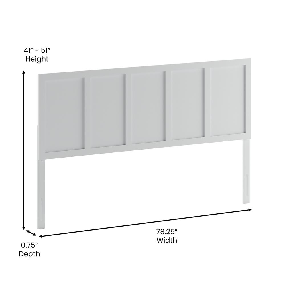 Contemporary Queen Size Raised Panel Headboard. Picture 8