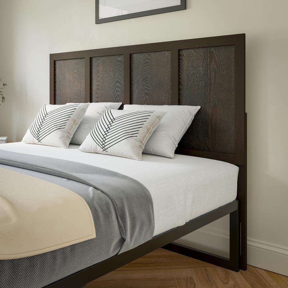 Contemporary Queen Size Raised Panel Headboard. Picture 5