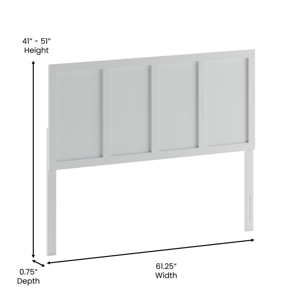 Contemporary Twin Size Raised Panel Headboard. Picture 8