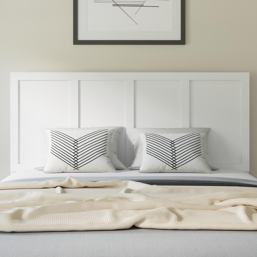 Contemporary Twin Size Raised Panel Headboard. Picture 4
