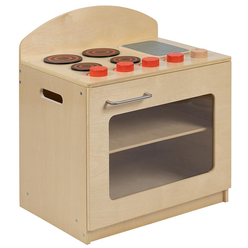 Children's Wooden Kitchen Stove for or Home Use - Safe, Kid Friendly Design. Picture 3