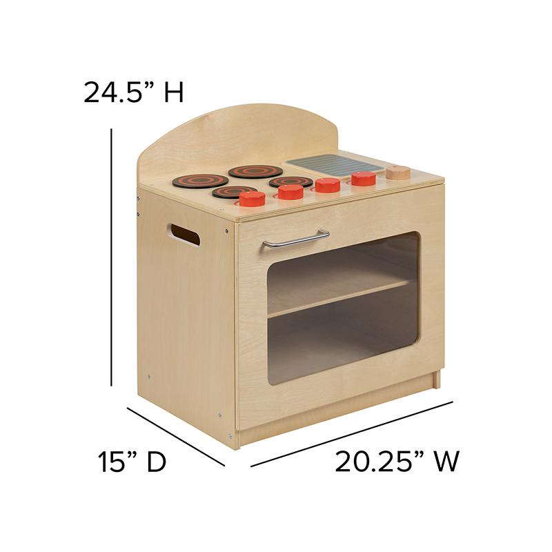 Children's Wooden Kitchen Stove for or Home Use - Safe, Kid Friendly Design. Picture 6