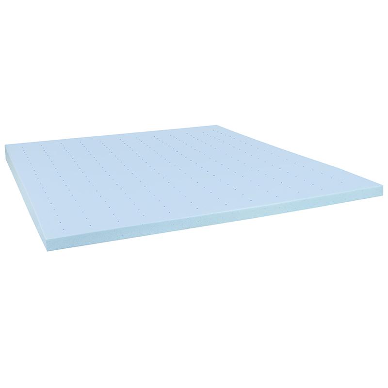 3 inch Cool Gel Mattress Topper with CertiPUR-US Certified Memory Foam - King. Picture 1