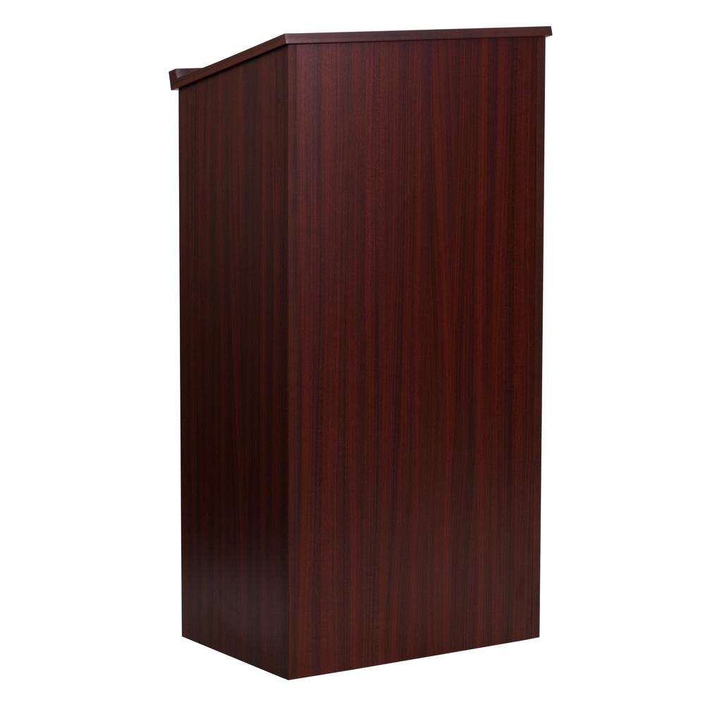 Stand-Up Wood Lectern in Mahogany. The main picture.