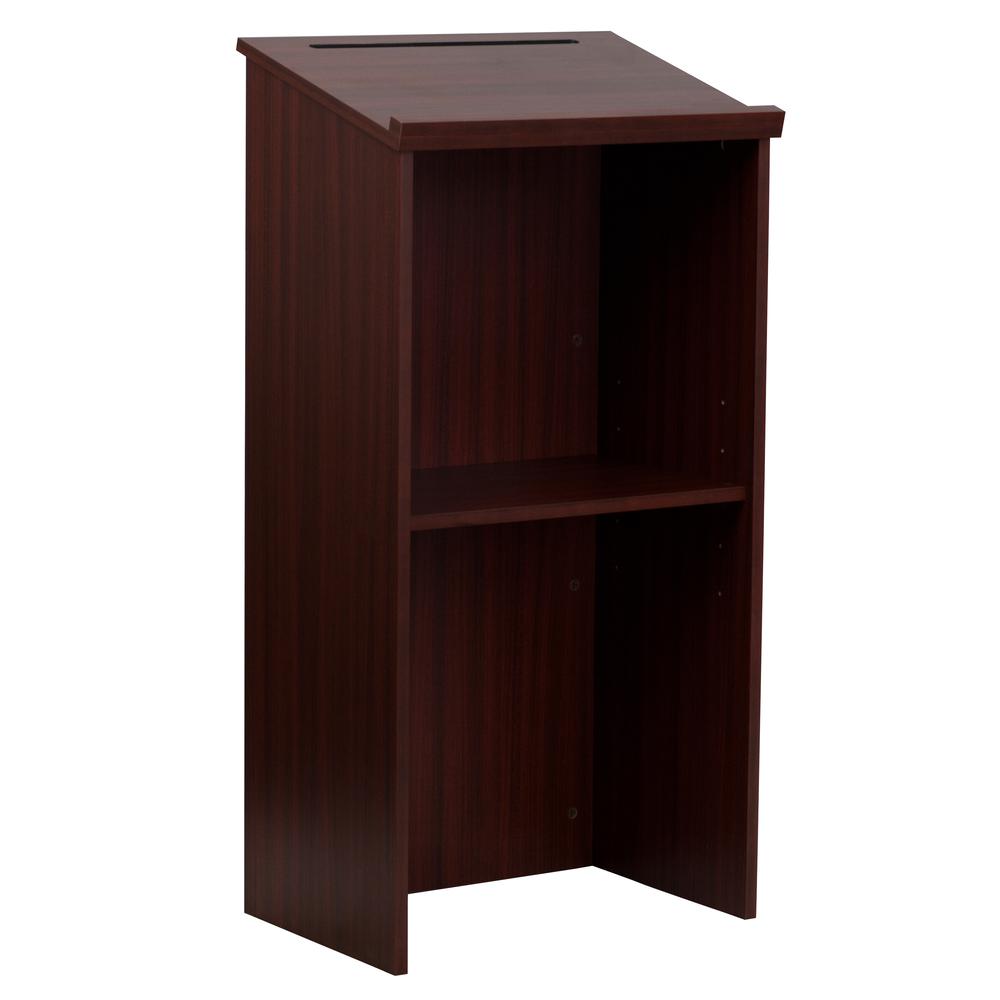 Stand-Up Wood Lectern in Mahogany. Picture 3