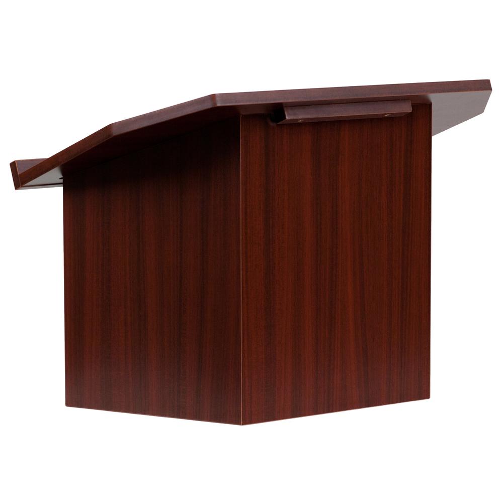 Foldable Tabletop Lectern in Mahogany. The main picture.
