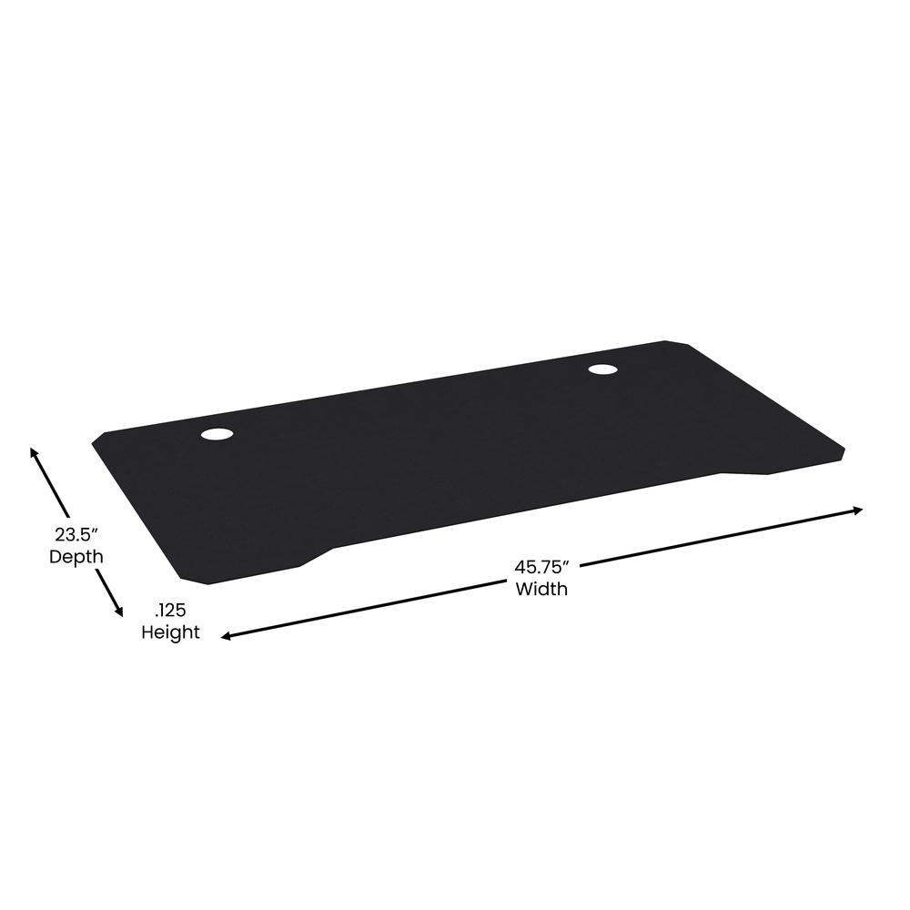Black Mega Size Extended Gaming Mouse Pad with Anti-Slip Rubber Micro Weave Top. Picture 5