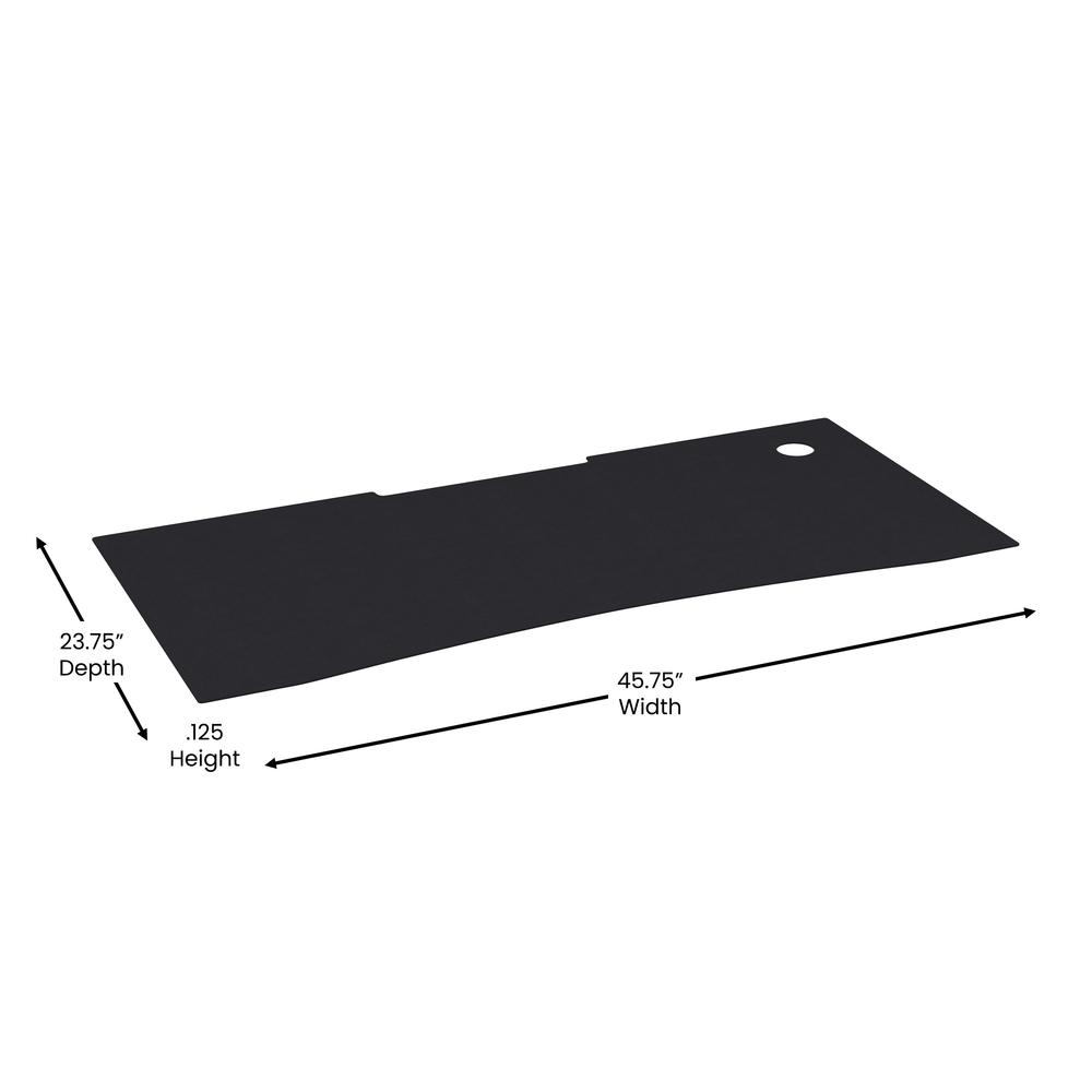 Black Mega Size Extended Gaming Mouse Pad with Anti-Slip Rubber Base. Picture 5