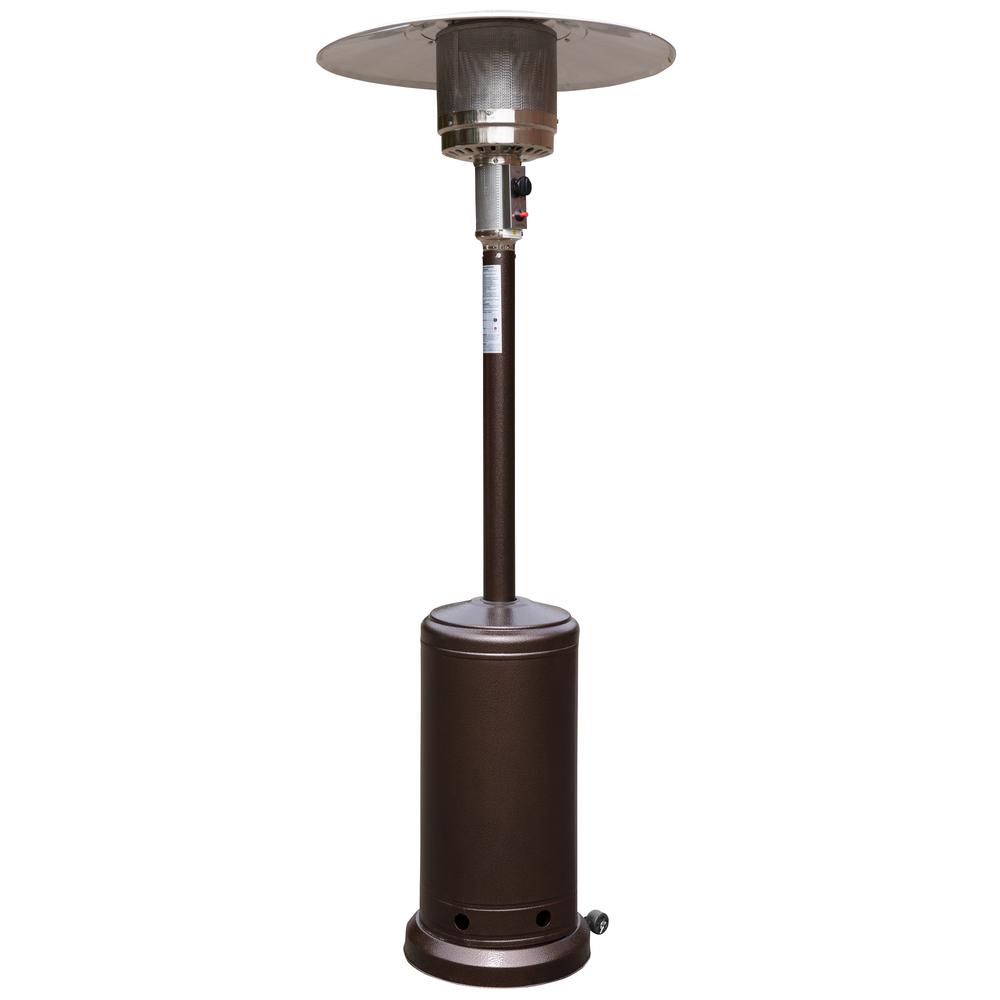 Bronze Stainless Steel Propane Heater with Wheels-7.5 Feet Tall. Picture 1