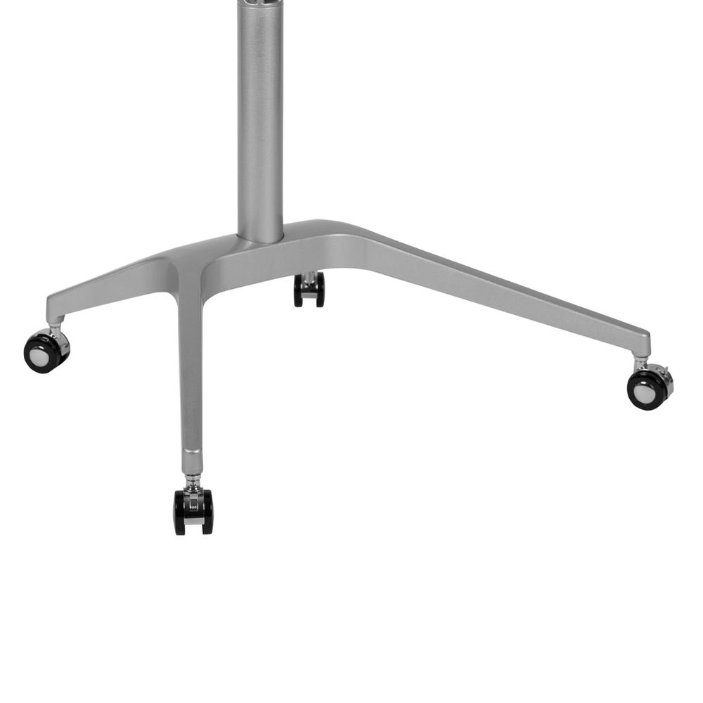 Mobile Sit-Down, Stand-Up Black Computer Ergonomic Desk with 28.25"W Top (Adjustable Range 29" - 41"). Picture 9