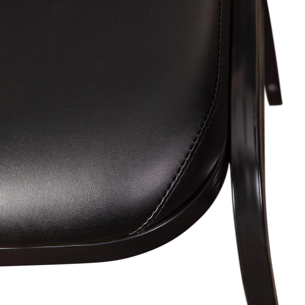 500 LB. Capacity Dome Back Stacking Banquet Chair in Black Viny. Picture 9