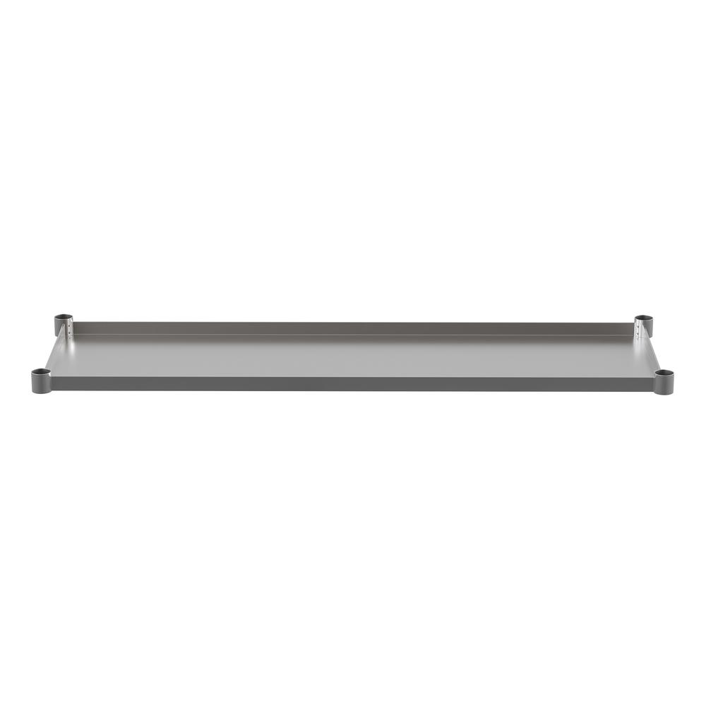 djustable Lower Shelf for 24" x 60" Stainless Steel Tables. Picture 8
